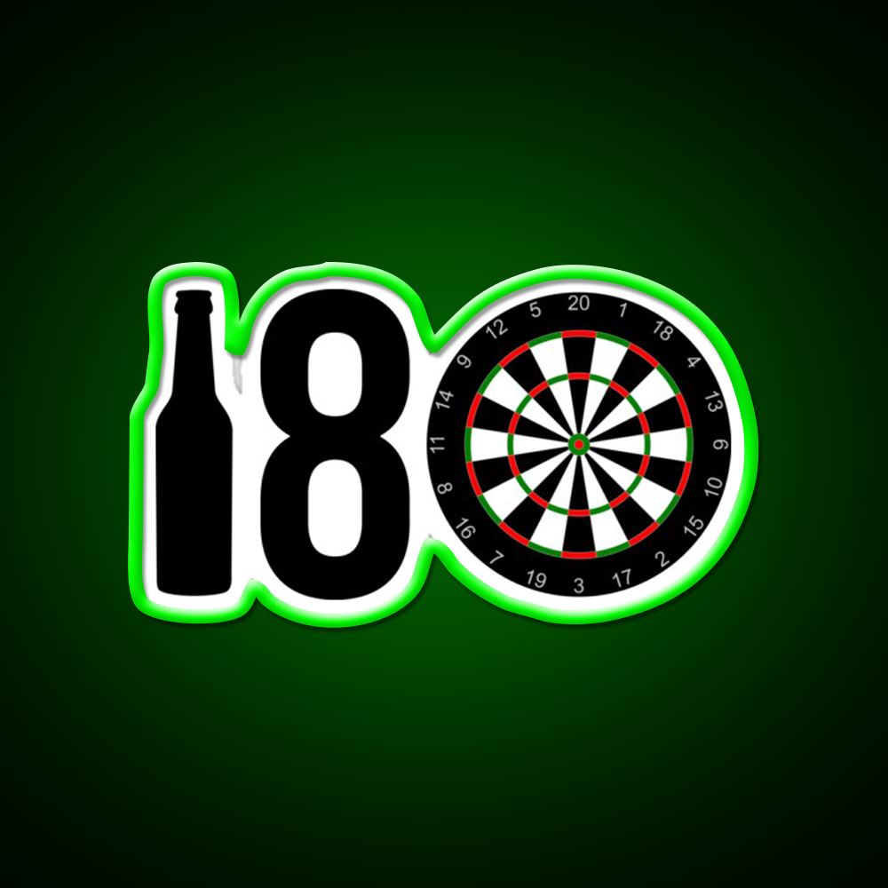 Darts Sports Player Beer Eight Darts Gift Idea Beer Bar Decor Led Neon Sign Rgb Color