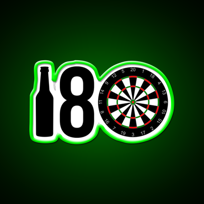 Darts Sports Player Beer Eight Darts Gift Idea Beer Bar Decor Led Neon Sign Rgb Color