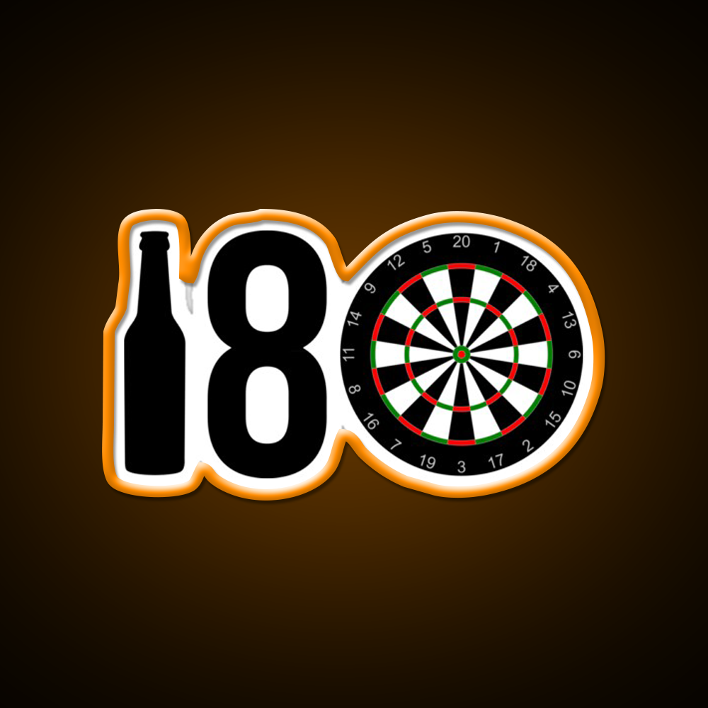 Darts Sports Player Beer Eight Darts Gift Idea Beer Bar Decor Led Neon Sign Rgb Color
