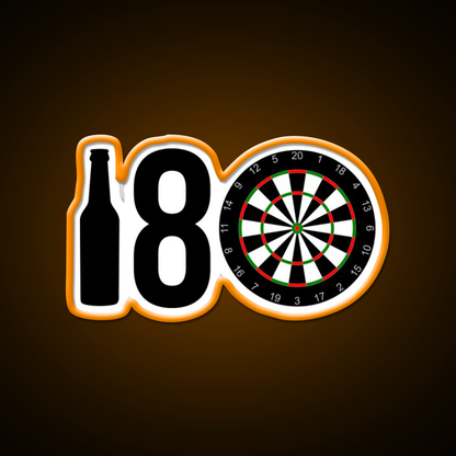 Darts Sports Player Beer Eight Darts Gift Idea Beer Bar Decor Led Neon Sign Rgb Color