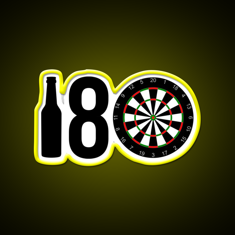 Darts Sports Player Beer Eight Darts Gift Idea Beer Bar Decor Led Neon Sign Rgb Color