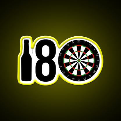 Darts Sports Player Beer Eight Darts Gift Idea Beer Bar Decor Led Neon Sign Rgb Color