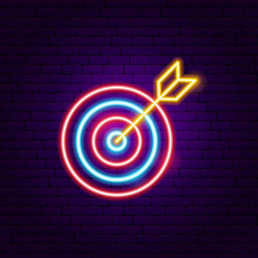 Darts Target Arrow Led Sign Business Neon Sign - Shineneon