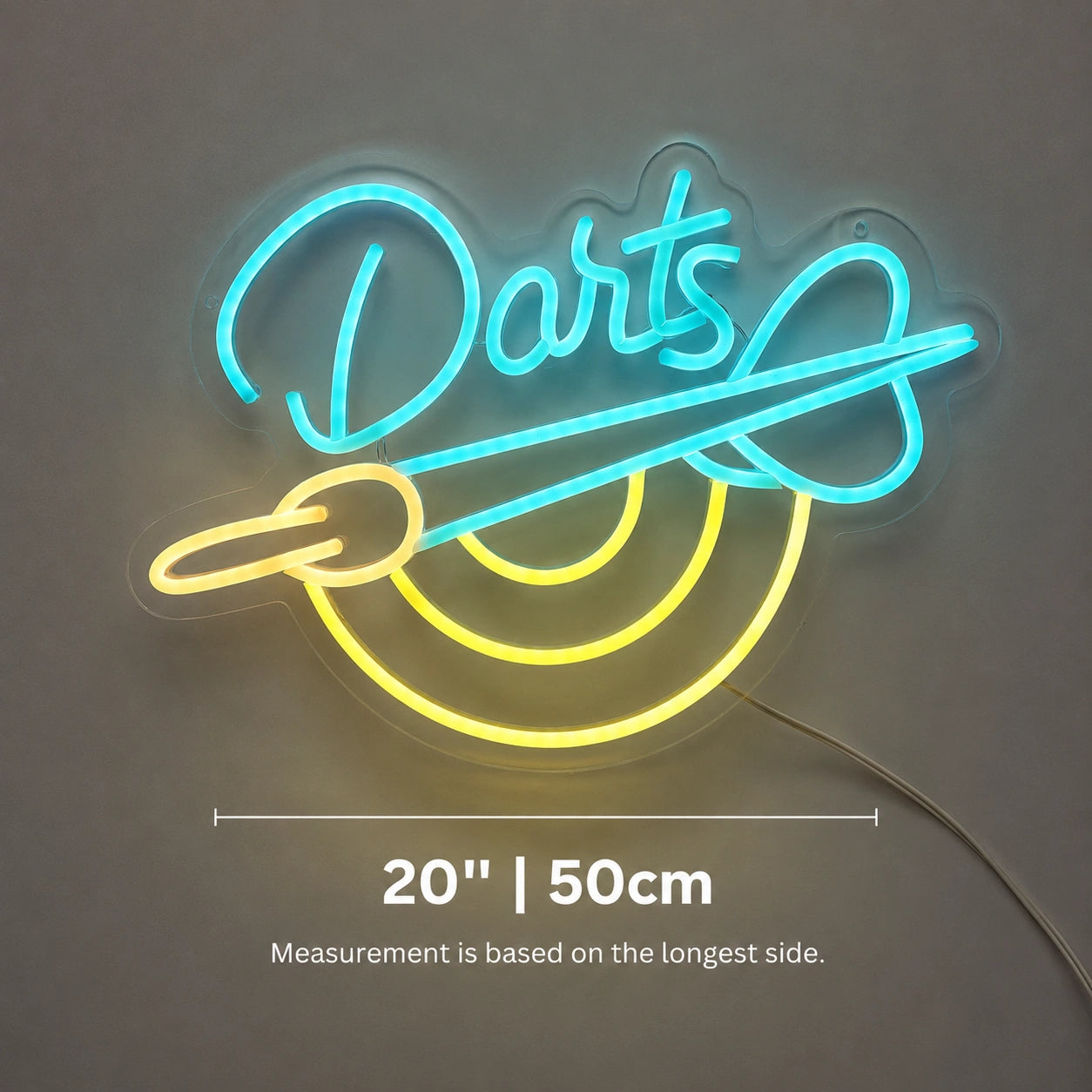 Darts Wall Neon Sign LED Neon Sign size image