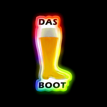 Das Boot Beer Bar Decor Led Neon Sign Rgb Color - LED neon sign close-up detail