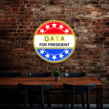 Data For President Artwork Affordable Custom Neon Signs - LED neon sign view 7