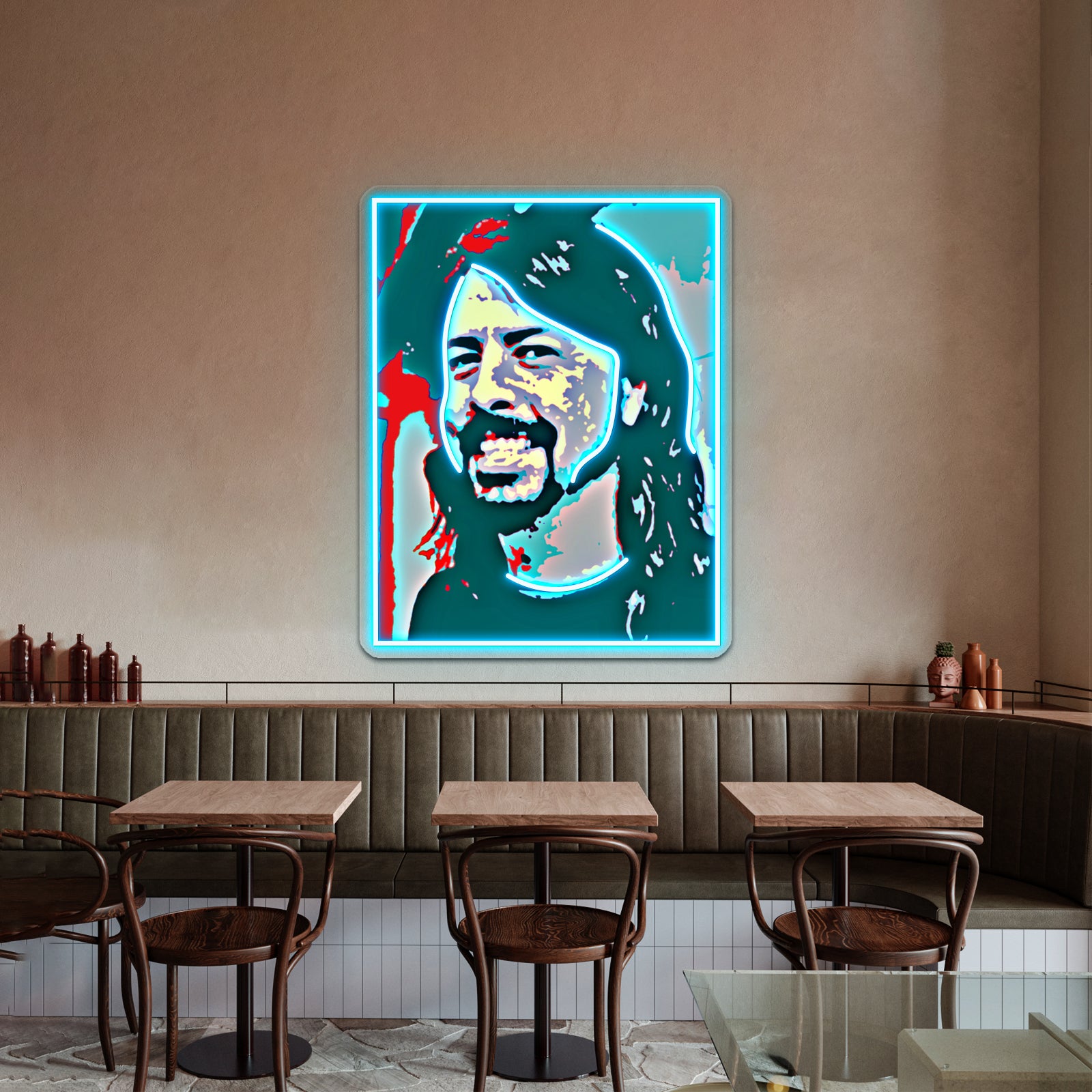 Dave Grohl Pop Art Wall Artwork Neon Signs | Shineneon