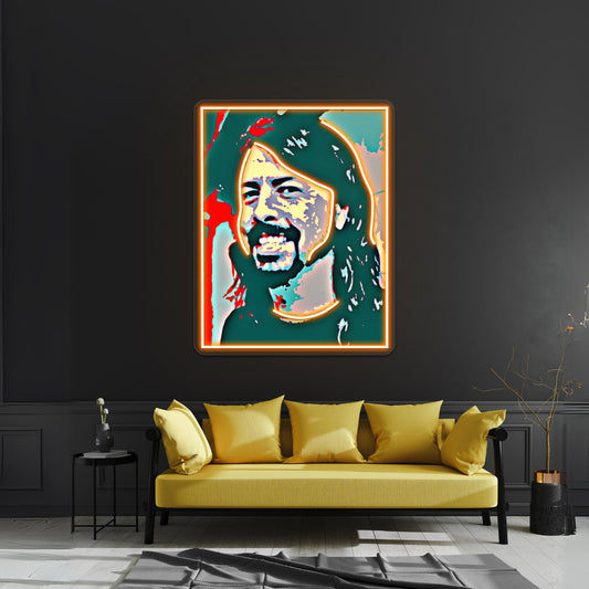 Dave Grohl Pop Art Wall Artwork Neon Signs