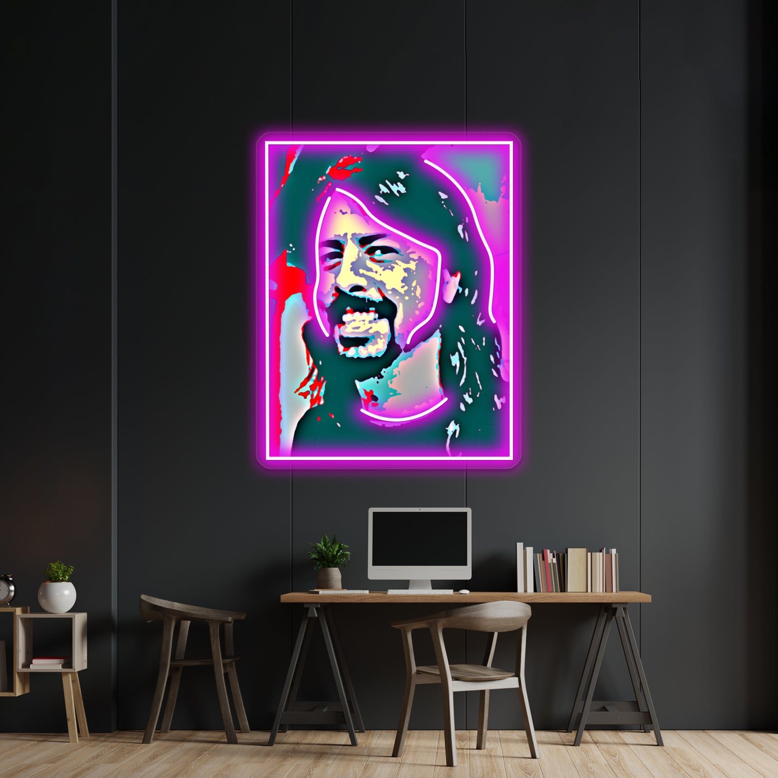 Dave Grohl Pop Art Wall Artwork Neon Signs | Shineneon