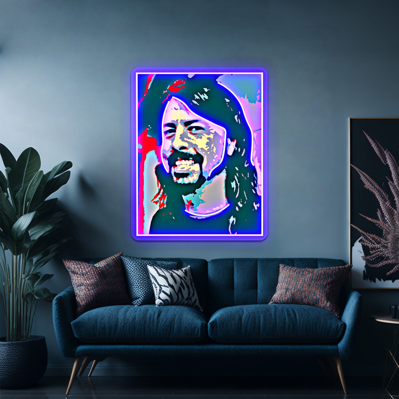 Dave Grohl Pop Art Wall Artwork Neon Signs | Shineneon