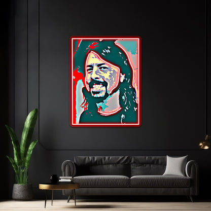 Dave Grohl Pop Art Wall Artwork Neon Signs