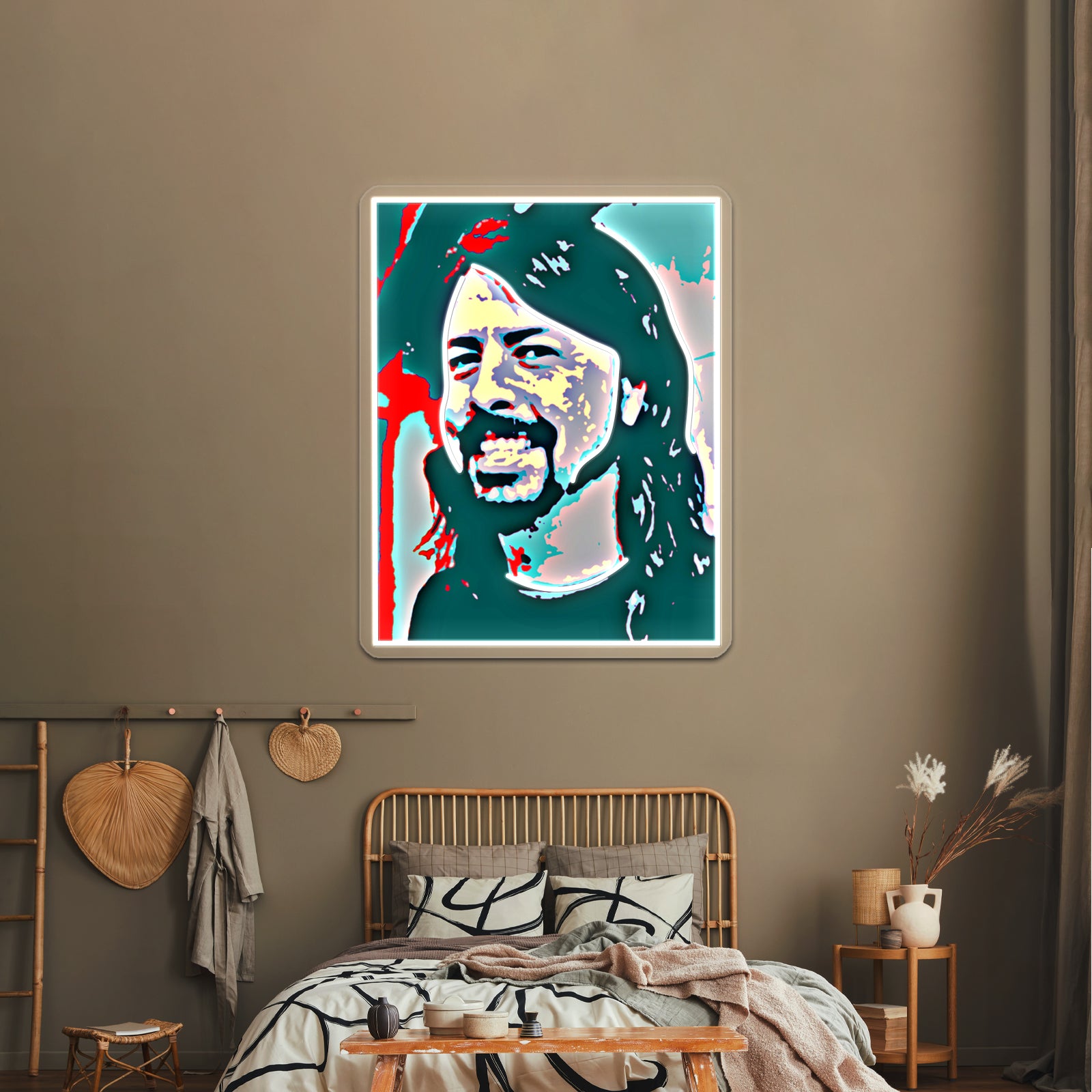 Dave Grohl Pop Art Wall Artwork Neon Signs | Shineneon