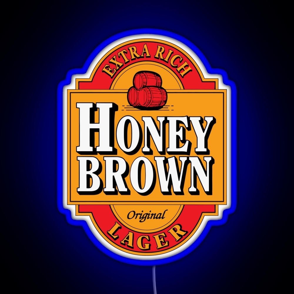 Dave S Honey Brown Lager Rgb Led Neon Sign Pop Wall Art - Shineneon
