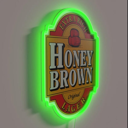 Daveshoney Brown Lager Rgb Led Neon Sign - Shineneon