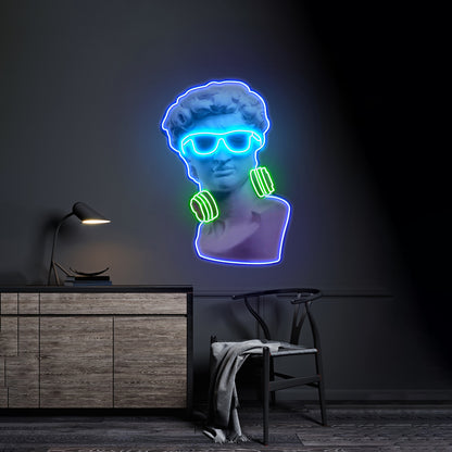 David Vibing Neon Artwork For Sale For Sale - LED neon sign view 5