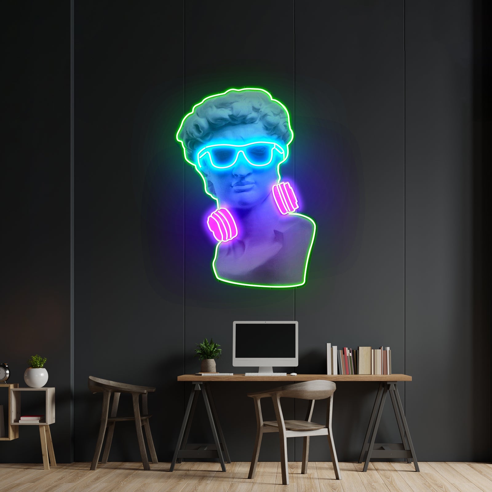 David Vibing Neon Artwork For Sale For Sale - LED neon sign view 9