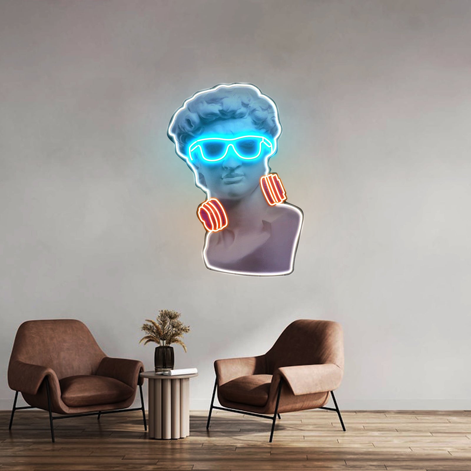 David Vibing Neon Artwork For Sale For Sale - LED neon sign view 8