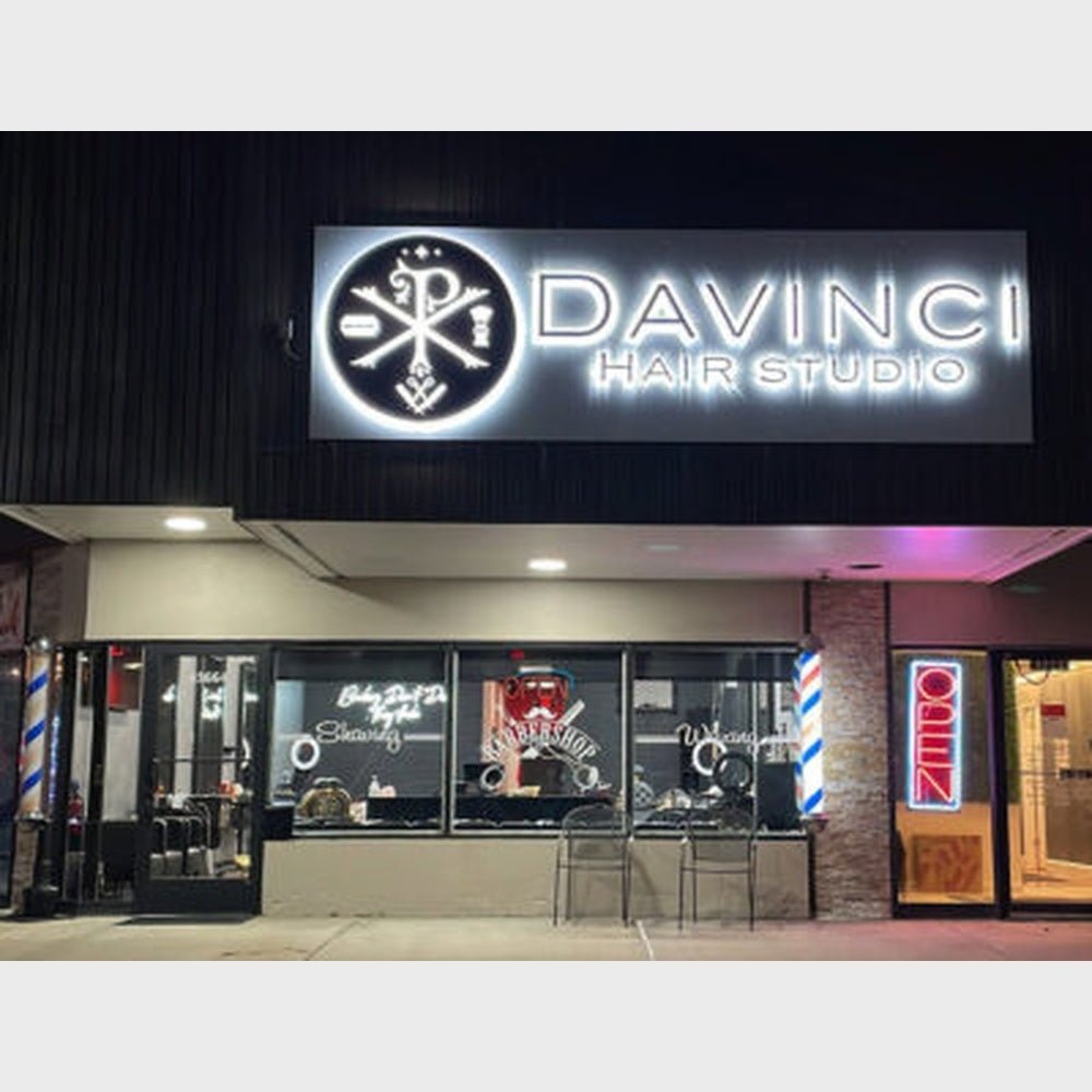 Davinci Hair Studio 3D Backlit Channel Letters Led Light Sign - Shineneon