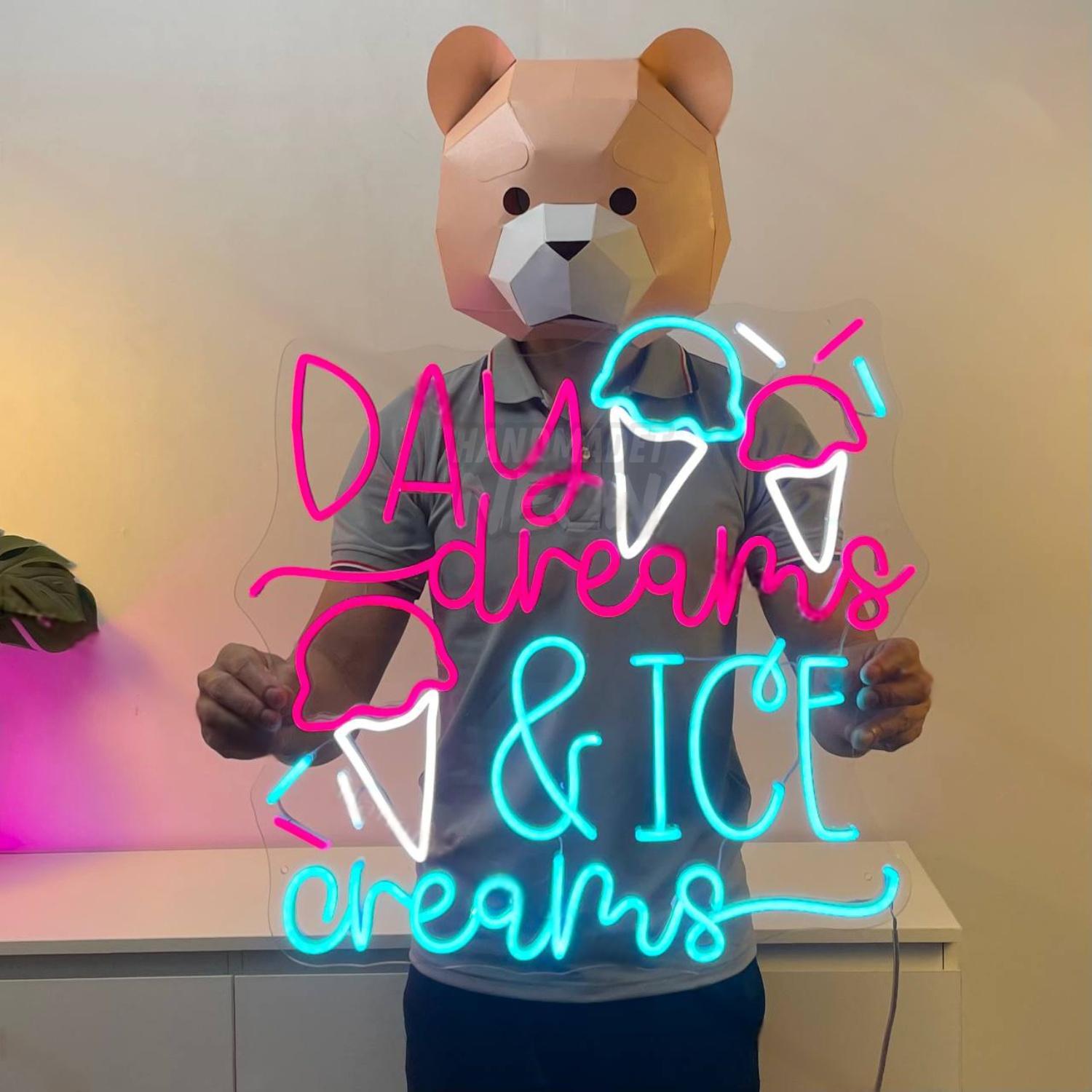 Day Dreams And Ice Creams Led Neon Sign Ice Cream Led Neon Sign | Shineneon
