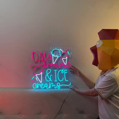 Day Dreams And Ice Creams Led Neon Sign Ice Cream Led Neon Sign | Shineneon