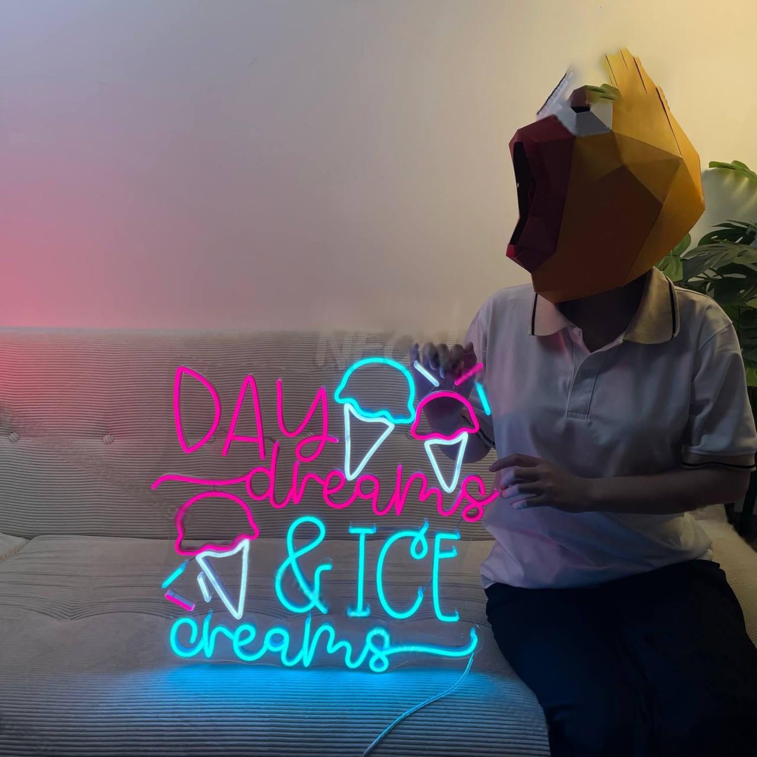 Day Dreams And Ice Creams Led Neon Sign Ice Cream Led Neon Sign | Shineneon