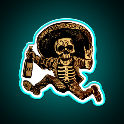 Day Of The Dead Posada Party Drink Tequila Led Neon Sign Rgb Color - Shineneon