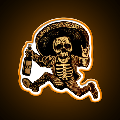 Day Of The Dead Posada Party Drink Tequila Led Neon Sign Rgb Color - Shineneon
