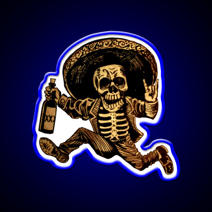 Day Of The Dead Posada Party Drink Tequila Led Neon Sign Rgb Color - Shineneon