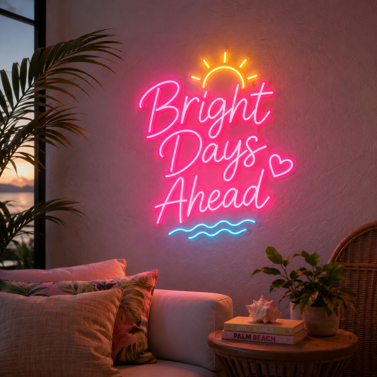 Days Ahead Wall Decor LED Neon Sign - 03 Real Lifestyle Scene
