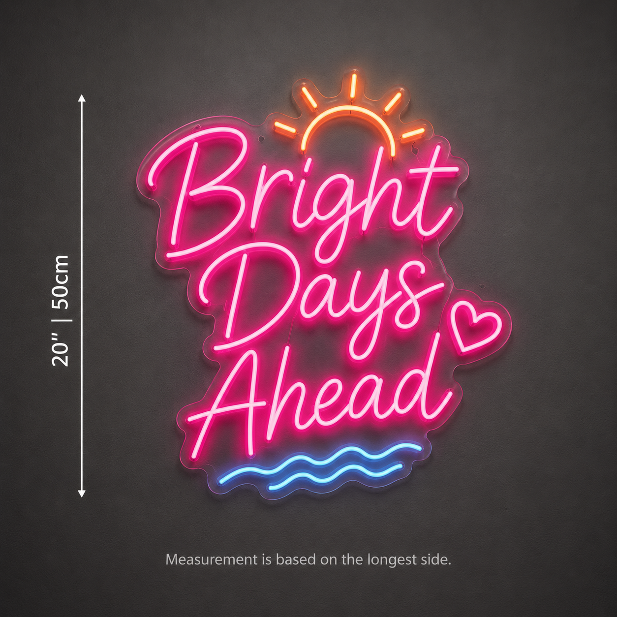 Days Ahead Wall Decor LED Neon Sign - 04 Size Image