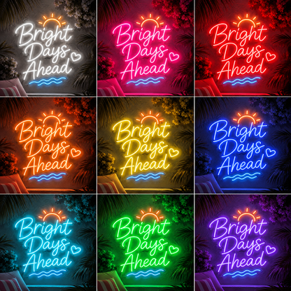 Days Ahead Wall Decor LED Neon Sign - 05 Color Grid