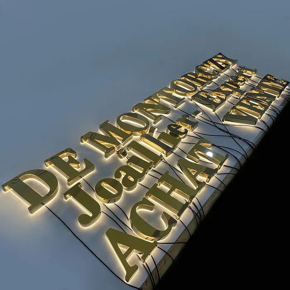 De Montorczy Joaillier Expert 3D Backlit Channel Letters Led Light Sign - Shineneon