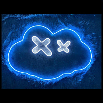 Dead Cloud With X Symbols Led Neon Sign For Kids Room And Theme Cafe Decor | Shineneon