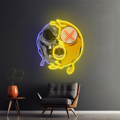 Dead Emoji Skull Led Neon Sign Light Custom Led Signs