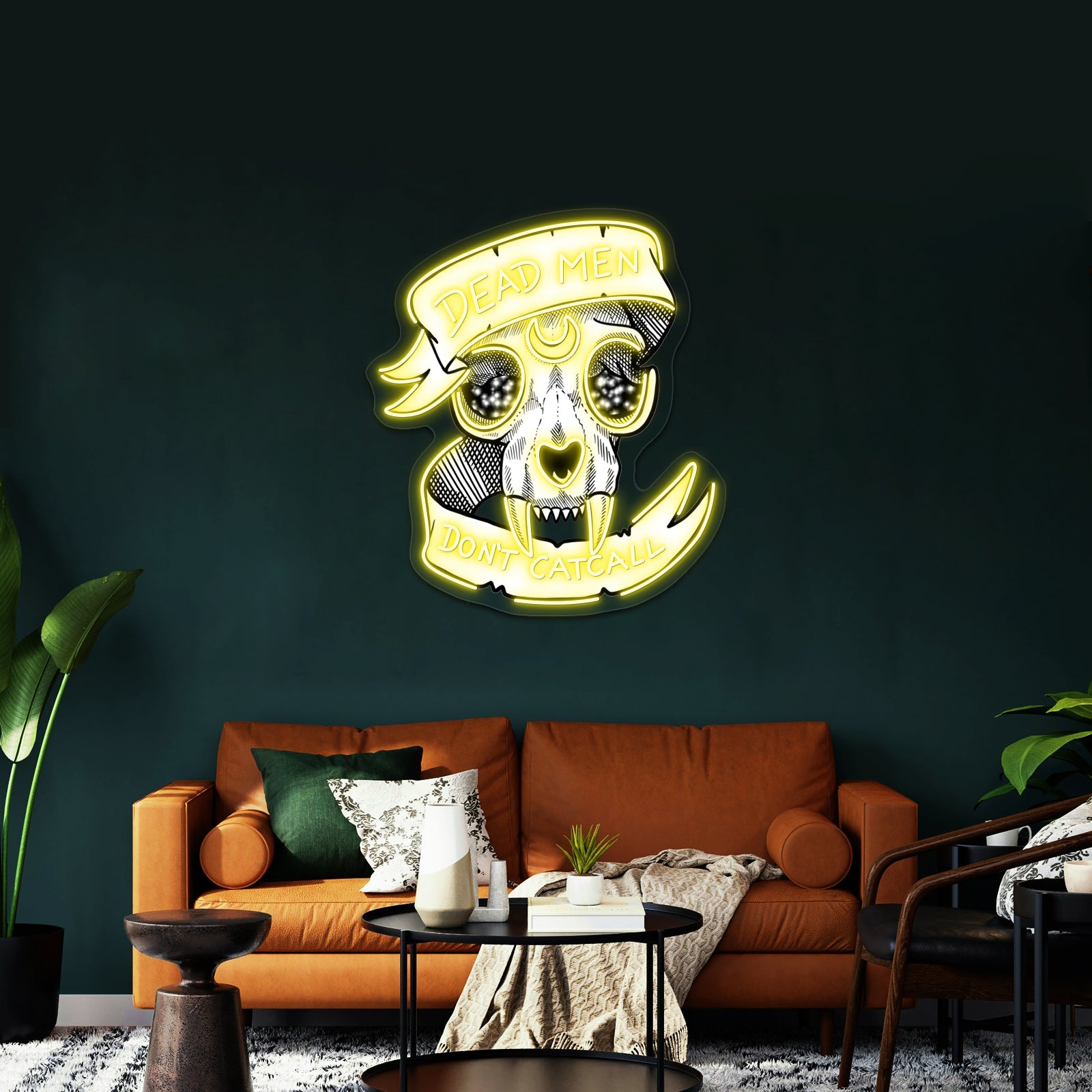 Dead Men Dont Catcall Artwork Affordable Custom Neon Signs - Shineneon