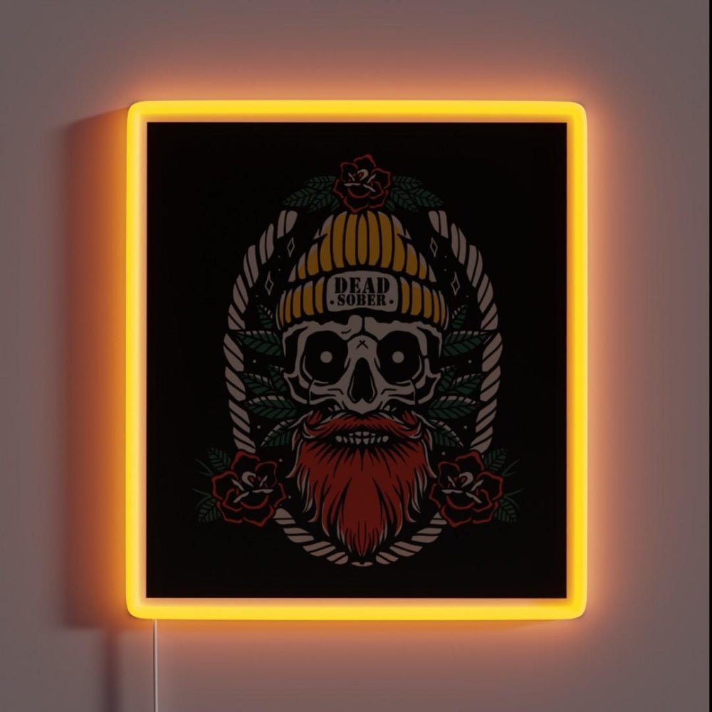 Dead Sober Aa Na Recovery Rgb Led Neon Sign - Shineneon