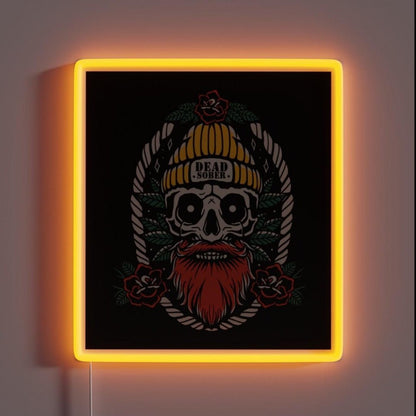 Dead Sober Aa Na Recovery Rgb Led Neon Sign - Shineneon