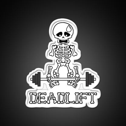 Deadlift Gym Skeleton Gym Fitness Led Neon Sign Rgb Color