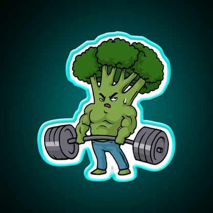 Deadlift T Broccoli Motivation Bodybuilding Gym Fitness Led Neon Sign Rgb Color