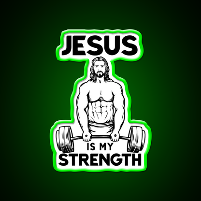 Deadlifting Is My Strength Gym Fitness Led Neon Sign Rgb Color