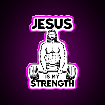 Deadlifting Is My Strength Gym Fitness Led Neon Sign Rgb Color