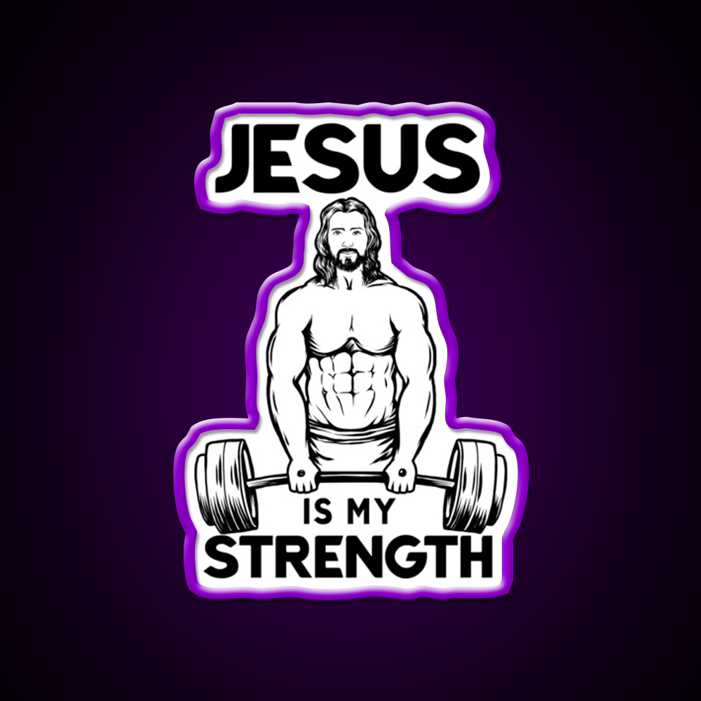 Deadlifting Is My Strength Gym Fitness Led Neon Sign Rgb Color