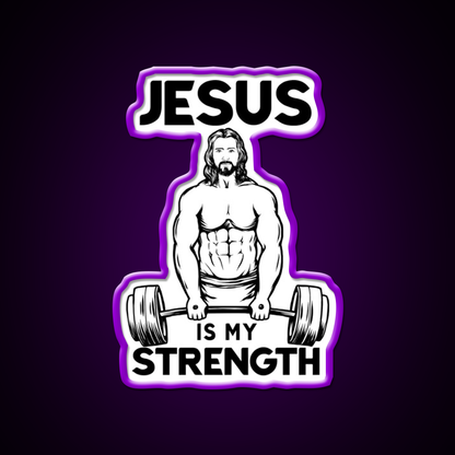 Deadlifting Is My Strength Gym Fitness Led Neon Sign Rgb Color