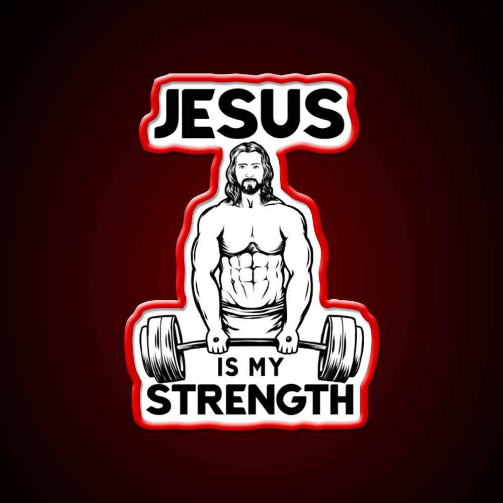 Deadlifting Is My Strength Gym Fitness Led Neon Sign Rgb Color