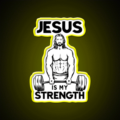 Deadlifting Is My Strength Gym Fitness Led Neon Sign Rgb Color