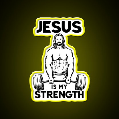 Deadlifting Is My Strength Gym Fitness Led Neon Sign Rgb Color