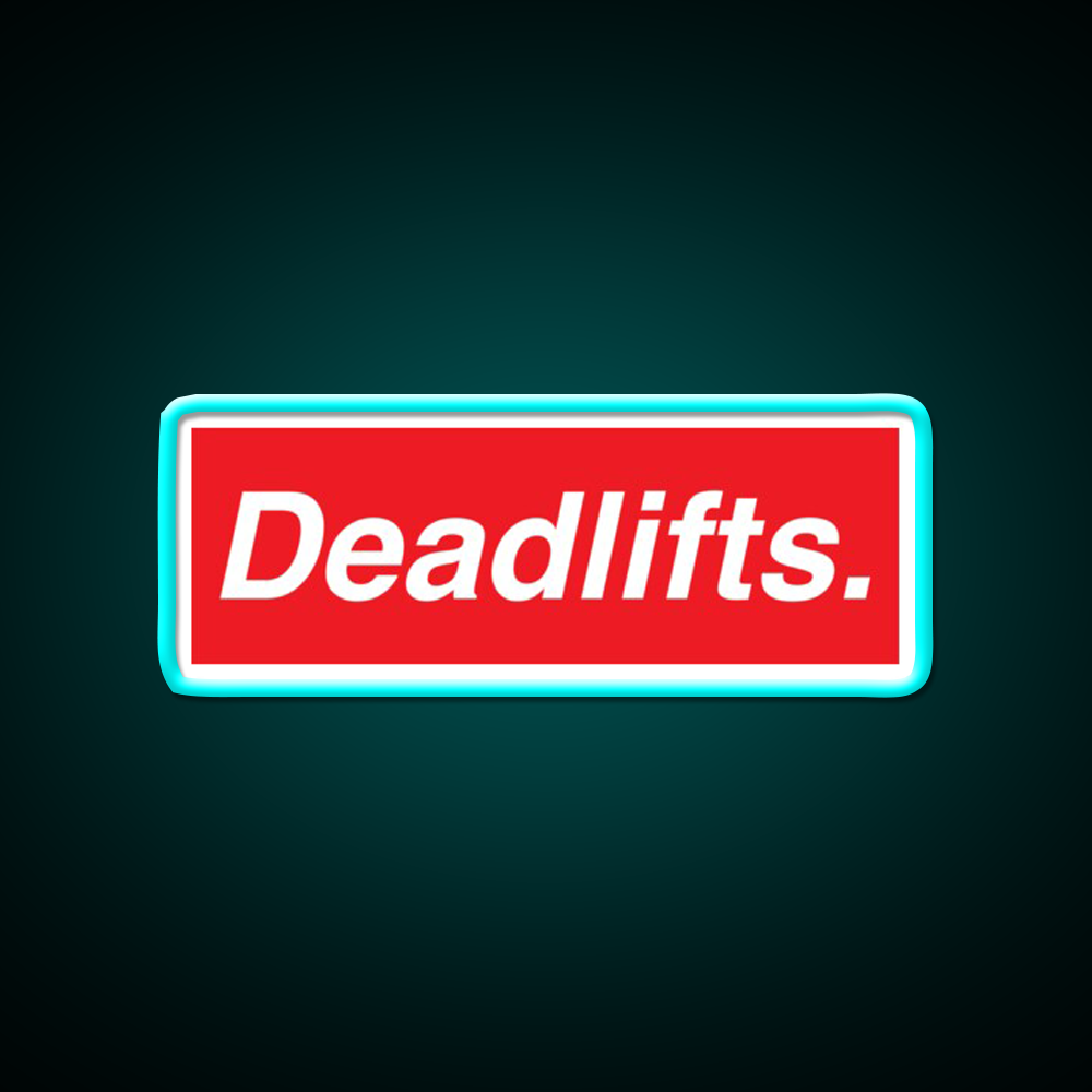 Deadlifts Gym Fitness Led Neon Sign Rgb Color