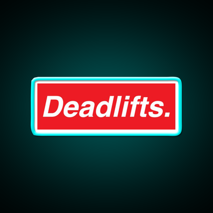 Deadlifts Gym Fitness Led Neon Sign Rgb Color