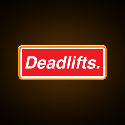 Deadlifts Gym Fitness Led Neon Sign Rgb Color
