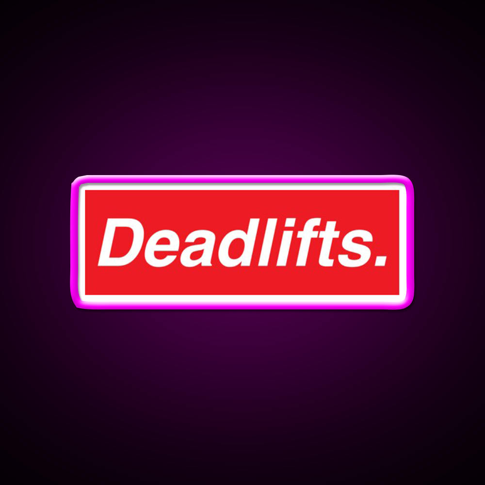 Deadlifts Gym Fitness Led Neon Sign Rgb Color